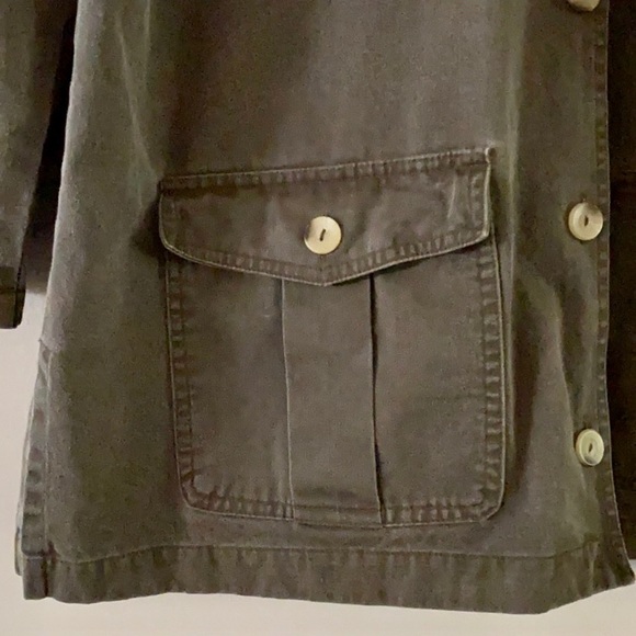Vintage CHAUS Sport Women’s Brown Cotton Canvas Barn Chore Cargo Jacket MEDIUM - Picture 2 of 11